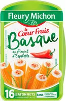 Mängden socker i Le Coeur Frais Basque au piment d'Espelette - 16 bâtonnets