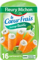 Mängden socker i Le Coeur Frais fromage basilic - 16 bâtonnets