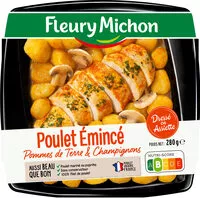 Mängden socker i Filet de poulet & pommes de terre, champignons, carottes