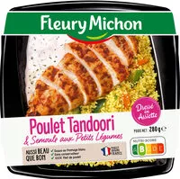 Mängden socker i Le Poulet tandoori semoule aux petits légumes