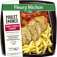 Mängden socker i Poulet émincé penne et tomates cuisinées