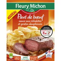 Mängden socker i Pavé de boeuf sauce aux échalotes et gratin dauphinois