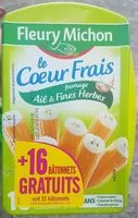 Mängden socker i Le coeur frais fromage ail &fines herbes