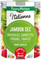 Mängden socker i SALAD JAR - L'Italienne - Jambon sec, conchiglies, courgettes, fromage, tomates, sauce basilic