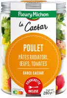 Mängden socker i SALAD JAR - La Caesar - Poulet, pâtes radiatori, oeufs, tomates, sauce Caesar