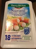 Mängden socker i Surimi pêche durable