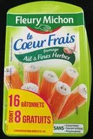 Mängden socker i Le cœur frais. Fromage ail & fines herbes