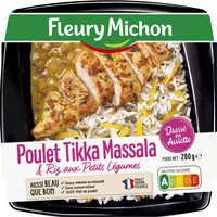 Mängden socker i Poulet Tikka Massala & Riz aux petits légumes