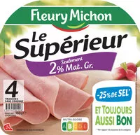 Mängden socker i Le Supérieur - Seulement 2% Mat. Gr. - 25% de sel*