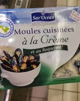 Mängden socker i Moules cuisinées à la crème et au Roquefort