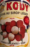 Mängden socker i Bte 3 / 4 Litchis Au Sirop Leger Kody