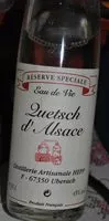 Mängden socker i Eau de Vie Quetsch d'Alsace