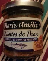 Mängden socker i Rillettes de Thon Aubergines et Tomates Marinées