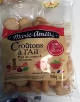 Mängden socker i Croûtons à l'ail