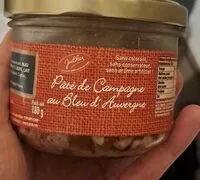 Mängden socker i Pâte de campagne au bleu d Auvergne