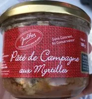 Mängden socker i Pâté de Campagne aux Myrtilles