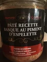 Mängden socker i Pate recette basque au piment d’espelette