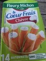 Mängden socker i Batonnets coeur frais chevre