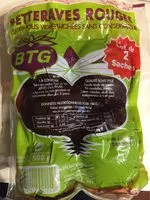 Mängden socker i Betteraves Rouges Cuites et Épluchées