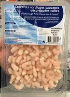 Mängden socker i Crevettes nordiques sauvages décortiquées cuites
