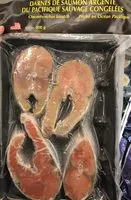 Mängden socker i Darnes de Saumon argenté du Pacifique sauvage congelées