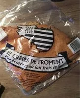 Mängden socker i Crêpes de froment