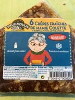 Mängden socker i 6 crêpes fraiches de Mamie Colette
