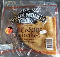 Mängden socker i 12 crêpes bretonnes