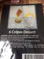 Mängden socker i Crêpe Dessert