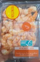 Mängden socker i Crevettes décortiquées cuites