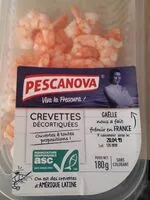 Mängden socker i Crevettes décortiquées