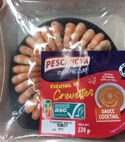 Mängden socker i Eventail de crevettes avec sauce cocktail