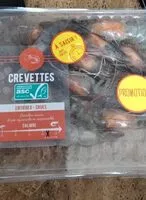 Mängden socker i CREVETTES ENTIERES CRUES