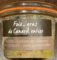 Mängden socker i Foie gras de canard entier