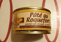 Mängden socker i Pâté au roquefort