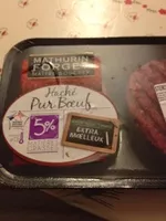 Mängden socker i Haché pur bœuf 5%