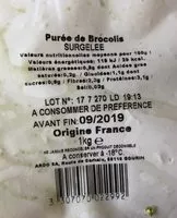 Mängden socker i Puree de brocolis