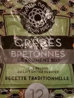 Mängden socker i 12 Crêpes bretonnes de froment bio