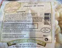 Mängden socker i Gnocchi pomme de terre