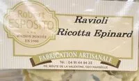 Mängden socker i Ravioli ricotta epinard