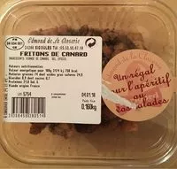 Mängden socker i Fritons de canard