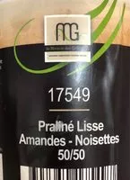 Mängden socker i Praliné lisse amandes/noisettes
