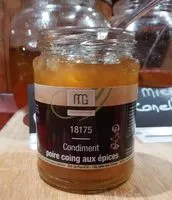 Mängden socker i Confiture de poire coing aux épices