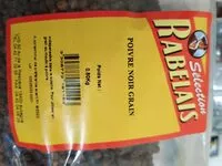 Mängden socker i Poivre noir en grain