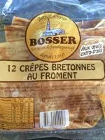 Mängden socker i Crêpes bretonnes Bosser Au froment x12