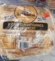 Mängden socker i Crêpes bretonnes au froment