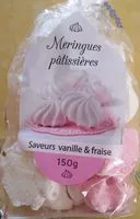 Mängden socker i Meringues Pâtissières saveurs Vanille & Fraise