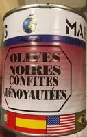 Mängden socker i Olives Noires Confites Dénoyautées