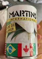 Mängden socker i Coeurs de palmier