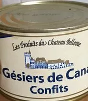 Mängden socker i Gesiers de canards confits